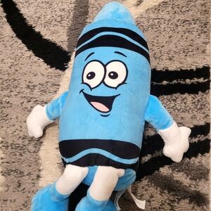 Hallmark Crayola SOFT SKY BLUE CRAYON CHARACTER 11" Plush STUFFED ANIMAL TOY
